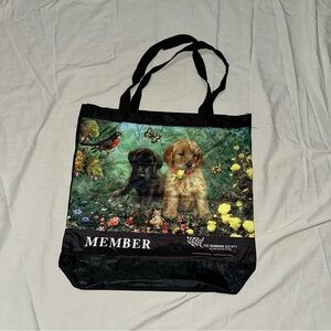 Charming Black and Multicolor Tote Bag